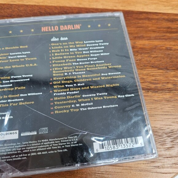 Time Life Superstars of Country Hello Darlin Two Disc Set Music CDs New Sealed - Picture 4 of 7